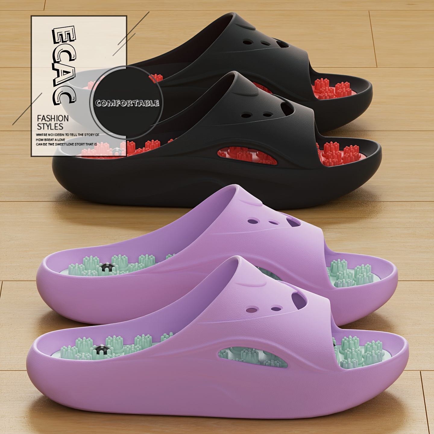 Women'S Shoes Cloud - Women Men EVA Massage Slippers Thick