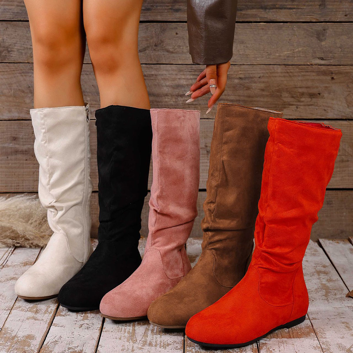 Women'S Shoes For Fall - 2026 New Fashion Round Toe Suede
