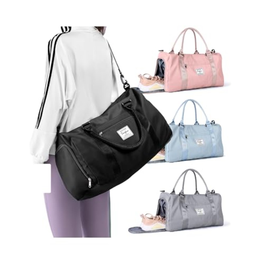 Women'S Shoes - Small Black Sports Gym Duffel Bags
