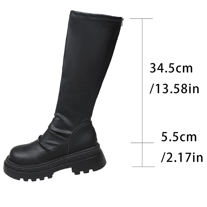 Sexy Black Thick Bottom Knee H - Women'S Shoes For Fall review and price