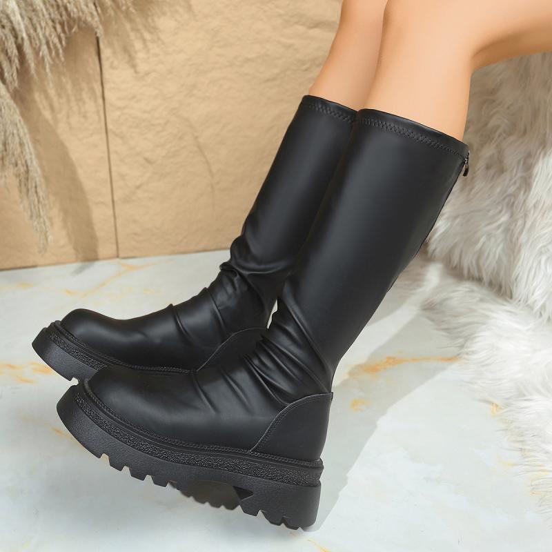Sexy Black Thick Bottom Knee H - Women'S Shoes For Fall review and price