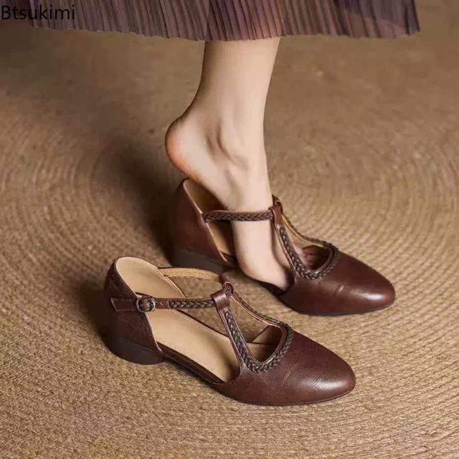 New Summer Women's Retro Hollo - Women Shoes Heels review and price