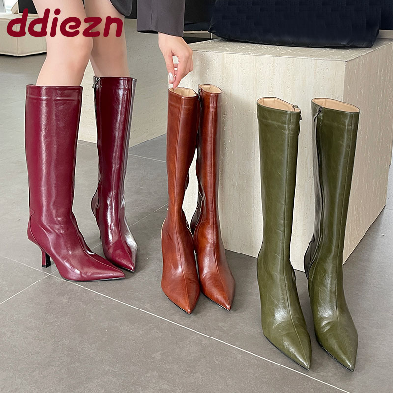 Fashion Pointed Toe Ladies Kne - Women'S Shoes For Fall review and price