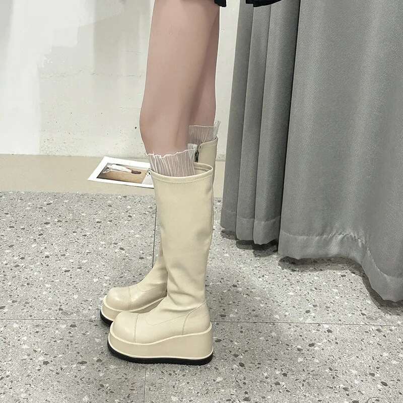High Boots Women Round Head Mi - Women'S Shoes For Fall review and price