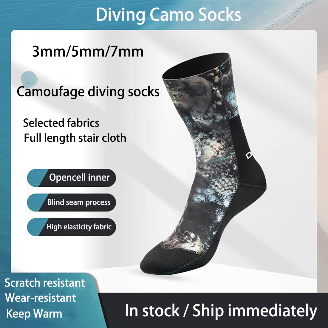 3/5/7mm Neoprene Camo Diving S - Women'S Shoes For Neuropathy review and price