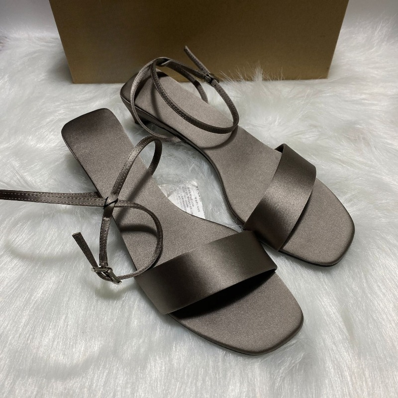 Luxury Satin Ankle Strap Low H - Women Shoes Branded review and price