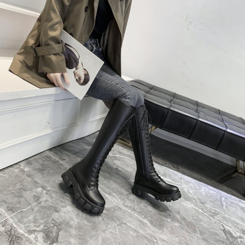 Women Knee High Boots Lace Up  - Women'S Shoes For Fall review and price