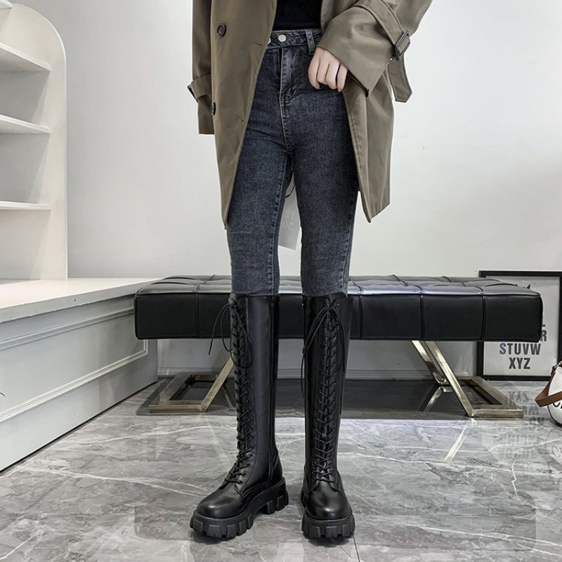 Women Knee High Boots Lace Up  - Women'S Shoes For Fall review and price